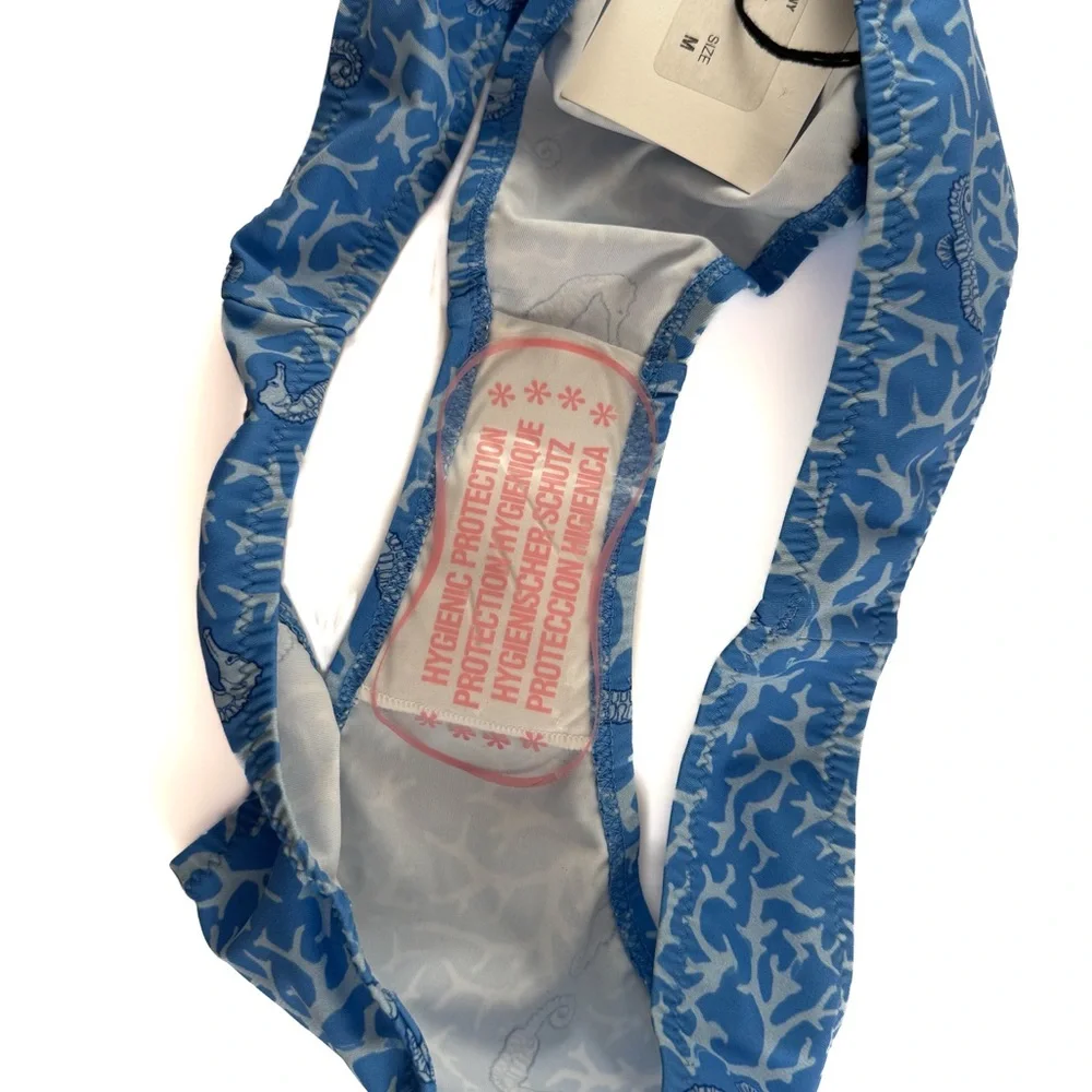 NWT Fisch Blue Reef Seahorse & Coral Toiny Bikini Bottoms - Picture 5 of 5